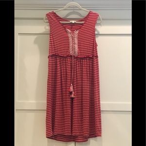 Max Studio red striped dress